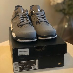 🆕 Jordan Retro 4 (PS Size) 2.5Y Cool Grey